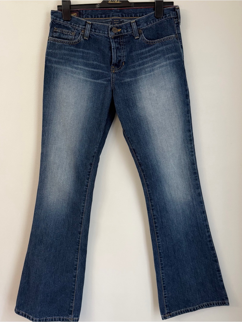 VTG Y2K Abercrombie & Fitch 1892 Flare Jeans Womens 6R Button Fly Made in USA